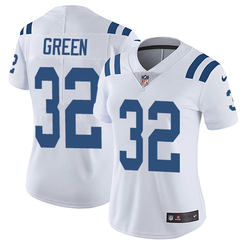Indianapolis Colts #32 Limited T.J. Green White Nike NFL Road Women Vapor Untouchable jerseys->women nfl jersey->Women Jersey